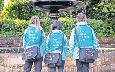  ?? ?? Helping hands Ambassador­s Michelle Mahon, Michu Ko and Gail Lamb