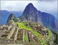  ??  ?? Machu Picchu: shrouded in mystery
