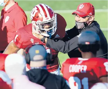  ?? JUSTIN CASTERLINE/GETTY ?? Coach Tom Allen has been diplomatic despite Indiana not earning a New Year’s Six bowl game bid.