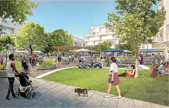  ??  ?? An artist’s impression of Facebook’s proposed Willow Campus developmen­t in Menlo Park, California.