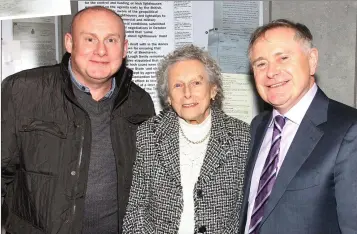  ??  ?? Declan Roche, Breda Roche and Brendan Howlin TD.