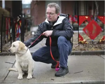  ?? RICHARD LAUTENS/TORONTO STAR ?? Peter Hamilton was walking his dog on Easter Sunday in 2015 when he helped a woman escape her captor.