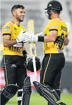  ?? Picture: Gallo Images ?? Reeza Hendricks, left, who has scored two MSL hundreds, has already stated what he does in this tournament will have no bearing on World Cup selection. However, he remains in the selection picture. He also scored the tournament’s first ton.