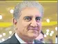  ?? REUTERS ?? Pakistan's foreign minister Shah Mahmood Qureshi