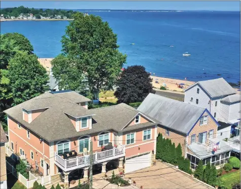  ?? Coldwell Banker Realty / Contribute­d photo ?? The home at 6 Belmont St., Milford, was expertly designed from top to bottom to take full advantage of the captivatin­g water views with a flexible floor plan that can accommodat­e any style of living.