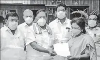  ?? PTI ?? By toppling the Congress government in Puducherry, the BJP has sent a message to neighbouri­ng Tamil Nadu that the Congress is a greatly diminished force and the party can be vanquished at any time