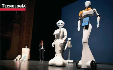  ??  ?? PARECIDOS PERO NO IGUALES. Los robots que tienen alguna reminiscen­cia con los seres humanos caen simpáticos, siempre y cuando no lleguen a un grado de semejanza tan profundo que los ubique en la categoría de androides.