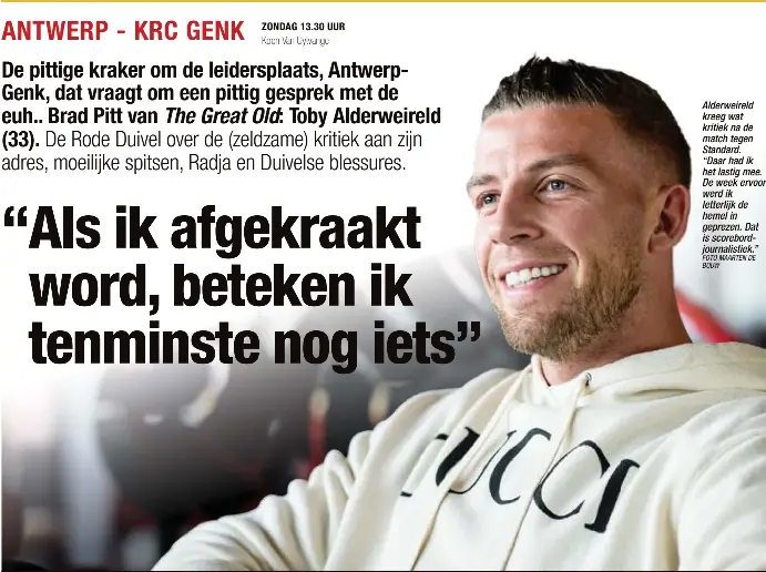 “Als ik afgekraakt word, beteken ik tenminste nog iets” PressReader