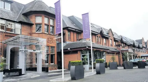  ??  ?? Renovation Glynhill Hotel have revealed plans for new bedrooms