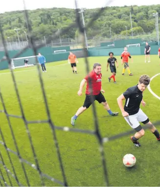  ??  ?? Organised games of 5-a-side are now allowed in Wales.