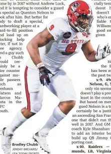  ?? JEREMY BREVARD/ USA TODAY SPORTS ?? Bradley Chubb