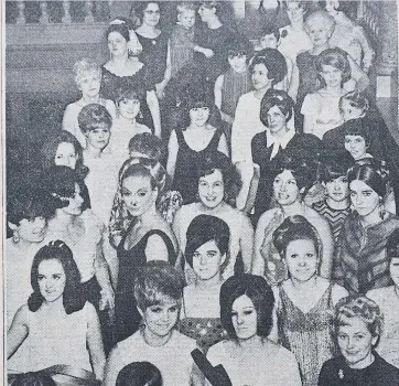  ?? A hair fashion show staged by Miriam’s Hair Fashions of Lincoln Road and Broadway raised £93 for Dr Barnardo’s Homes. The event at the Town Hall featured 41 models and, the ET, reported “the emphais was on soft, curly styles and there was a glimpse of the ??