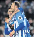  ??  ?? Late show: Glenn Murray struck winner for Brighton