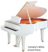  ??  ?? Yamaha’s White Grand Piano