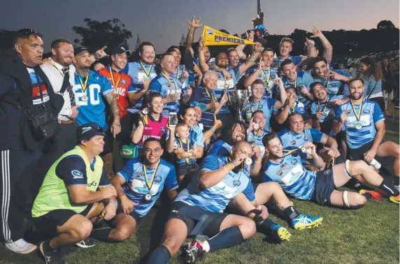  ?? Picture: SUPPLIED ?? Gold Coast District Rugby Union premiers, the Helensvale Hogs.