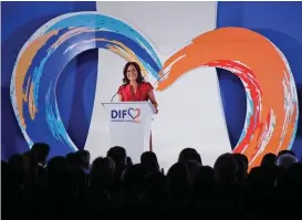  ?? SERGIO CERVANTES ?? Dinorah López de Gali, presidenta del Patronato del Sistema Estatal DIF.