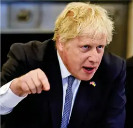  ?? ?? Poll risks...Boris Johnson says crime could be a central election issue