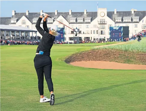  ?? ?? WORLD CLASS: Anna Nordqvist of Sweden in action during last year’s successful Women’s Open at Carnoustie.