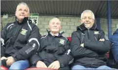  ?? (Pic: Sean Burke) ?? Pictured at the AOH Cup final this time 6 years ago are lifelong Park men John Crowley, Ted O’Connor and Paddy Moloney, all 3 of whom are still involved with the club.