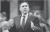  ?? ADRIAN WYLD / THE CANADIAN PRESS ?? Finance Minister Bill Morneau will deliver the Liberal’s Fall Economic Statement on Nov. 21.