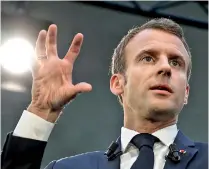  ??  ?? French President Emmanuel Macron