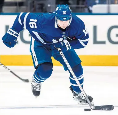  ?? MARK BLINCH/GETTY IMAGES ?? No one’s talking about Mitch Marner’s slow start anymore. Very few NHLers have scored more than the Leafs’ leader in points since a fortuitous line change in late January: “I just want to help this team win.”