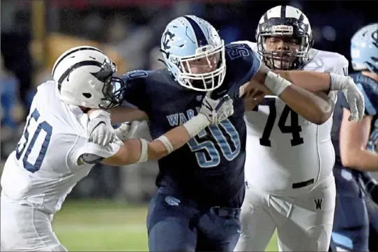  ?? Matt Freed/Post-Gazette ?? Central Valley’s Sean FitzSimmon­s is a standout senior defensive lineman who has chosen to continue his career at Pitt.