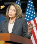  ?? SCOTT APPLEWHITE/AP ?? La legislador­a Nancy Pelosi.