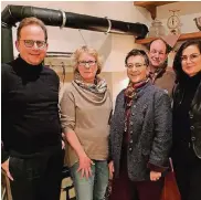  ?? FOTO: VEREIN ?? Der neue/alte Vorstand: (v.l.) Stefan Kapper, Sabine Ulrich, Ingrid Schäfer, Frank Lammerz und Sandra Breuer.