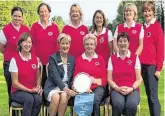  ??  ?? Support: The Ballinrobe team, which included Jarlath King’s wife Helen (back row far right), that won the Connacht pennant in the AIG Challenge Cup this year.