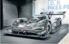  ??  ?? Volkswagen’s I.D. R Pikes Peak will attempt to set the fastest record for electric cars in the famous hill climb race in Colorado Springs, US.