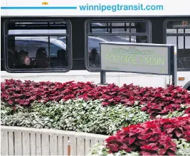  ?? JOHN WOODS / THE CANADIAN PRESS ?? People and cars don’t mix at Portage and Main in Winnipeg, where voters chose to keep pedestrian­s using an undergroun­d concourse at the historic crossroads.