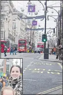  ??  ??    BYE BUY: Katie Casey, her daughters and Caroline Samuels in Oxford Street