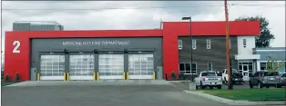  ?? NEWS PHOTOS COLLIN GALLANT ?? Cypress County’s Dunmore fire station (top) has been operating since earlier this year, and will now be the primary agency responding to emergencie­s directly south of Medicine Hat. The two jurisdicti­on’s respective councils are voting to approach a...