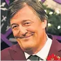  ??  ?? Stephen Fry