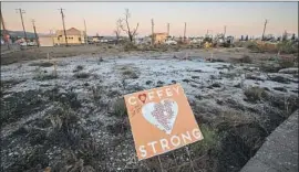  ??  ?? MORE THAN 1,200 of the 2,700 homes lost in Santa Rosa are being rebuilt. Some residents, reeling from the emotional trauma of the blaze, left the area entirely.