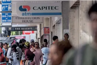  ?? A BRANCH of Capitec in Cape Town. | ARMAND HOUGH Independen­t Newspapers ??