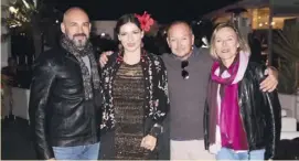  ??  ?? Luís Morant, DJ Nico, Danny Hughes and Martine Mertens