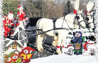  ??  ?? Catherine’s Carriages will be taking Santa around the county