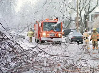  ?? RICHARD ARLESS JR./FILES ?? With streets and services blocked across the city, Romy Schnaiberg assumed her chemothera­py was cancelled. It was not. “Sometimes people will talk about the storm and they’ll try to one up each other with horror stories,” Schnaiberg says. “I never say...