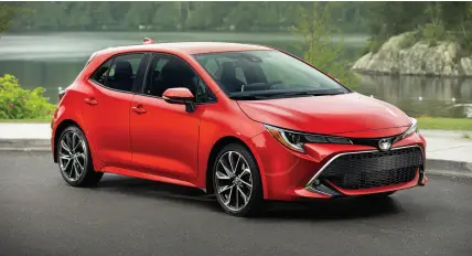  ?? TOYOTA PHOTOS ?? 2019 Toyota Corolla SE hatchback.