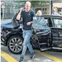  ??  ?? ON HIS WAY Klaassen arriving in Bremen to sign