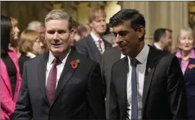  ?? ?? How would Keir Starmer and Rishi Sunak measure up against their respective parties’ illustriou­s predecesso­rs? Picture: PA