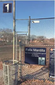  ?? DON BEHM / MILWAUKEE JOURNAL SENTINEL ?? Little League baseball diamonds at Milwaukee County's Baran Park are fenced and gated to prevent public use when the fields are not reserved. Journey House has proposed a $2.8 million private investment to build new baseball diamonds and a park...