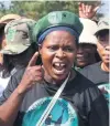  ?? PHOTO: NQUBEKO MBHELE ?? MK Party supporters outside the high court in Pietermari­tzburg yesterday.