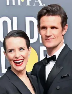  ??  ?? Claire Foy was paid less than her The Crown co-star Matt Smith
