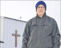  ?? CHRISTIAN ROACH/CAPE BRETON POST ?? Barry George, of Christmas Island, is one of the people fighting to reopen St. Barra Church. In 2015, the Diocese of Antigonish closed the church and amalgamate­d the parish with two other nearby parishes.