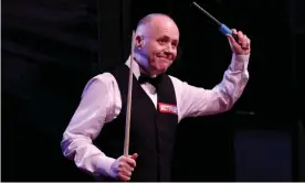  ?? Photograph: George Wood/Getty Images ?? John Higgins will face Ronnie O’Sullivan in the semi-finals of the World Snooker Championsh­ip at the Crucible.