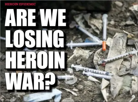  ??  ?? The heroin-opioid epidemic in Delaware County continues to grow despite a concerted county effort to stem abuse.