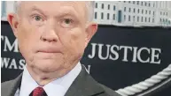  ?? CHIP SOMODEVILL­A / GETTY IMAGES ?? U.S. Attorney General Jeff Sessions